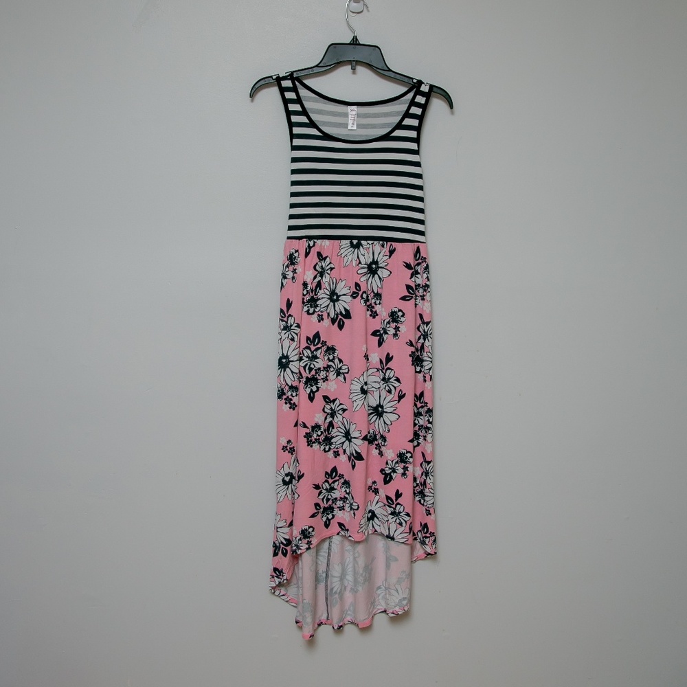 Justice , Hi Lo  sleeveless sundress ties in back